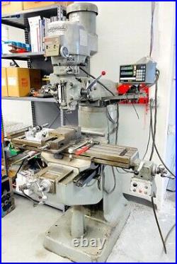 Bridgeport CNC MILL For Sale with Bridgeport Power Feed NO RESERVE