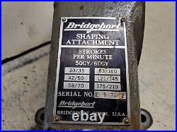 Bridgeport E Head Shaper Attachment Parts, Housing Ram, Connecting Rod