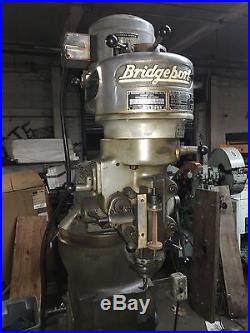 Bridgeport J Head Milling Machine. 36 Table With Drive
