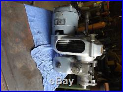 Bridgeport M HEAD with 1/2 HP 3 PHASE 220 motor & (5) collets