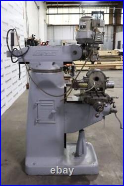 Bridgeport M Head 9 x 32 Vertical Milling Machine with Pneumatic Indexing Tab