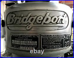 Bridgeport Mill, 42 Table, Servo Variable Speed-X Axis Powerfeed Mfg in USA