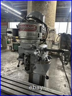 Bridgeport Milling Machine 1HP 220V 3PH WithDigital Readout & Powerfeed +++ Bridgeport Milling Machine 1HP 220V 3PH WithDigital Readout & Powerfeed +++