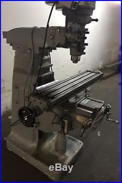Bridgeport Milling Machine 1 HP 42 Table J Head