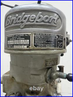 Bridgeport Milling Machine 1 HP For Sale