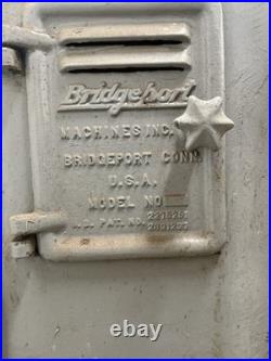 Bridgeport Milling Machine 1 HP For Sale