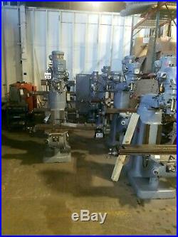 Bridgeport Milling Machine 1 HP with power feed Many In Stock! 110V Available