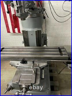 Bridgeport Milling Machine 42' Tale DRO and Power Feed