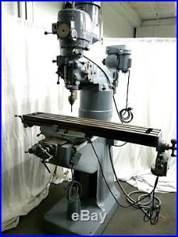 Bridgeport Milling Machine 42 inch Mill Miller 2HP with Rare Shaping Attachment