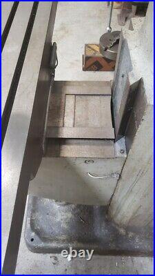 Bridgeport Milling Machine, 42 x 9 table, 1hp, R8 spindle, lube pump, manual mill