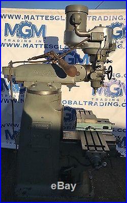 Bridgeport Milling Machine 9 X 42 2HP Variable Speed with Vise & Collets