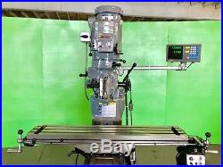Bridgeport Milling Machine 9 x 48 Table WithPower feed and Jenix DRO 2 HP Motor