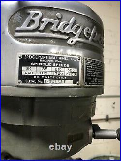 Bridgeport Milling Machine J Series 201397