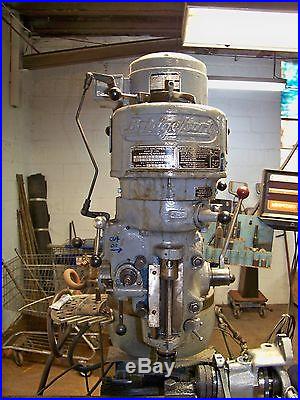 Bridgeport Milling Machine J head