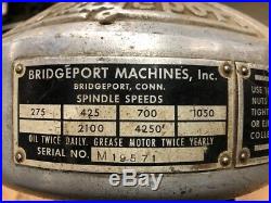 Bridgeport Milling Machine M Head