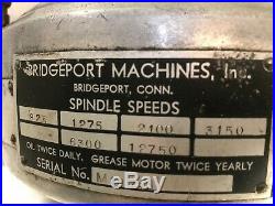 Bridgeport Milling Machine M Head