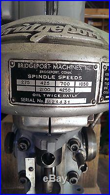 Bridgeport Milling Machine M Head with adapter