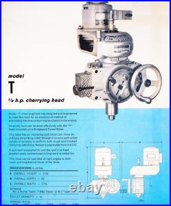 Bridgeport Milling Machine Model T Cherrying Head Attachment 4 Tool Die Mold Mak