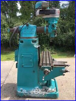 Bridgeport Milling Machine. Older Model But Runs Great. Sold As Is