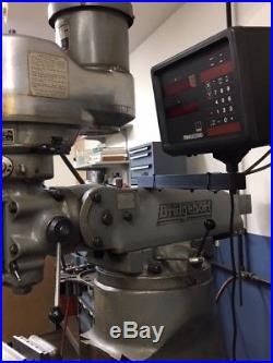 Bridgeport Milling Machine Series I 2hp, 2J Head with Servo Power Feed and DRO