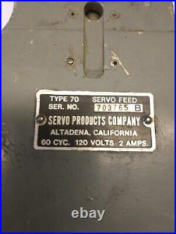 Bridgeport Milling Machine Servo Power Feed Type 70 Parts Unit WORKS