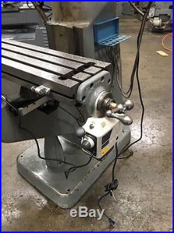 Bridgeport Milling Machine With 2HP Motor, Power Feed, And Digital Read Out
