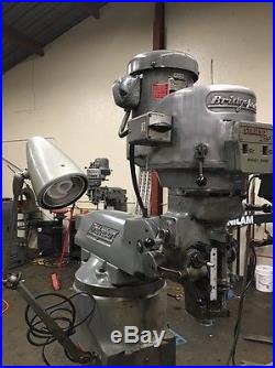 Bridgeport Milling Machine With 2HP Motor, Power Feed, And Digital Read Out