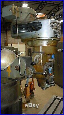 Bridgeport Milling Machine with Trava Dials, 32 nch Table