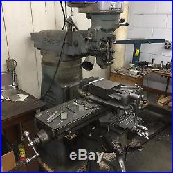 Bridgeport Milling machine power Feed, ready for work, lots of tooling N/R