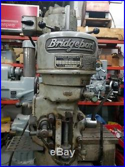 Bridgeport Milling machine with 1 H. P. And 32 table