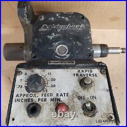 Bridgeport Model 6F Power Feed Gearbox & Controller Housing No Board or Motor