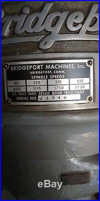 Bridgeport Power Milling Machine