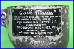 Bridgeport Quill Master Type JA Head Milling Attachment