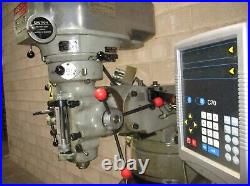 Bridgeport Series 1 2 HP Milling Machine 9 x 42 Table Power Feed Newall C70 DRO
