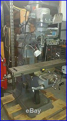 Bridgeport Series 1, 2 HP Vertical Mill Milling Machine with DRO and Power Feed