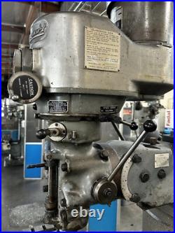 Bridgeport Series 1 2hp Mill J-Head 220V 3 Phase 9x42