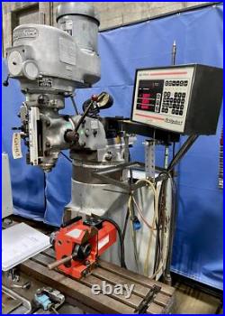 Bridgeport Series 1-J Vert Knee Mill, EZ Trak CNC Cntrl, 9 x 48 Powerfeed tbl