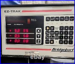 Bridgeport Series 1-J Vert Knee Mill, EZ Trak CNC Cntrl, 9 x 48 Powerfeed tbl
