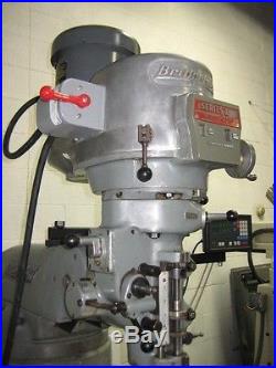 Bridgeport Series 1 Knee Mill 2HP R8 Variable Speed 2 AXIS Newall DRO System