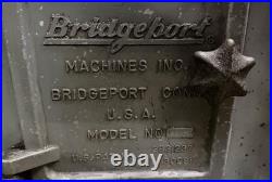Bridgeport Series I J Head Vertical Knee Mill 9 x 36 1 HP Milling Machine Bridgeport Series I J Head Vertical Knee Mill 9 x 36 1 HP Milling Machine