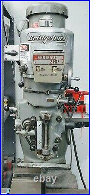 Bridgeport Series I MILL For Sale with Bridgeport Power Feed NO RESERVE