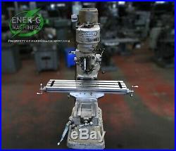 Bridgeport Series J-Head Vertical Milling Machine 1 HP, 9 x 42 Table ID# M-067
