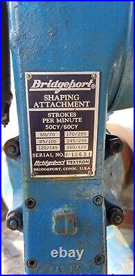 Bridgeport Shaper Head Mill Milling Machine