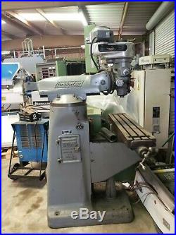 Bridgeport Step Head Vertical MILL With Servo Power Feed 9 X 42 Table Solid