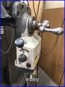 Bridgeport Vertical Knee Mill with Power Feed and Tractools DRO