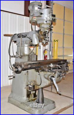 Bridgeport Vertical MILL Knee Milling Machine Vari-speed 9x48 Table 2hp 3 Phase