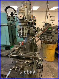 Bridgeport Vertical Mill Milling Machine 1.5 HP withDRO, 42 x 9 Table