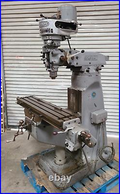 Bridgeport Vertical Mill Milling Machine 9x42 Table Power Feed