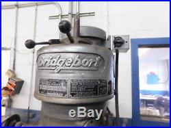 Bridgeport Vertical Milling Machine 9 x 42 Table 1 HP