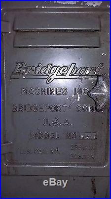 Bridgeport Vertical Milling Machine 9 x 42 table with power feed (12 speed)